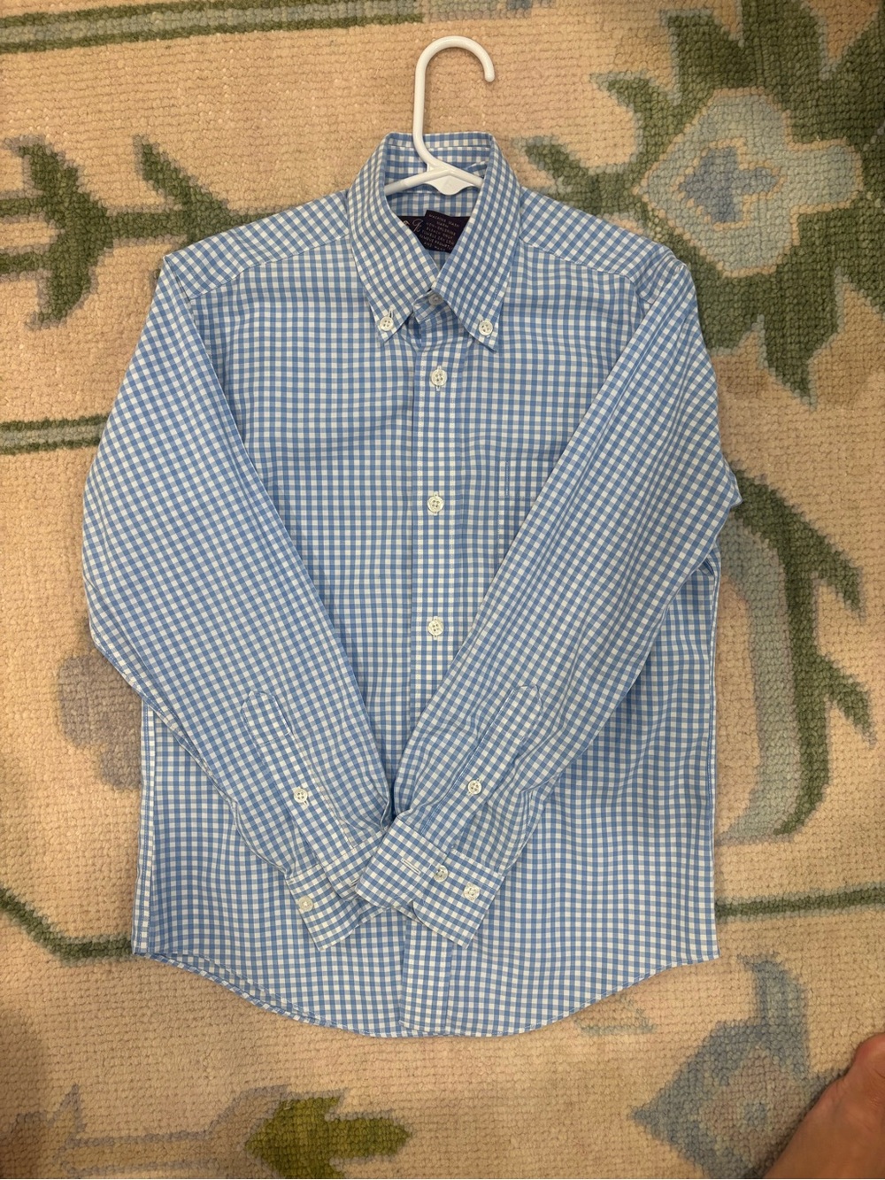 Brooks Brothers Blue & White Gingham Button-Down Shirt